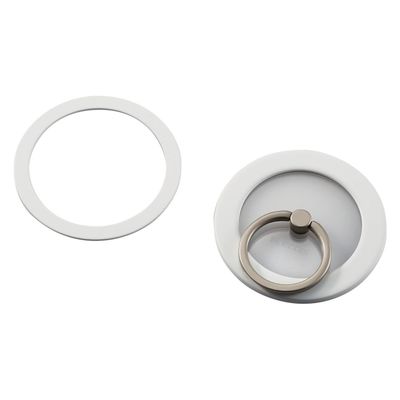スマホリング マグネット 【 iPhone Android 各種 】 ホワイト P-STRMKPCRWH エレコム 1個（直送品）