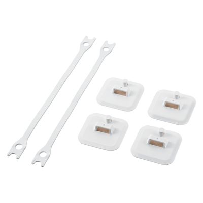 耐震 ゴムベルト 家具 転倒防止 震度7対応 150kg 2本入り 強力粘着 食器棚 ホワイト TS-F015 エレコム 1個（直送品）