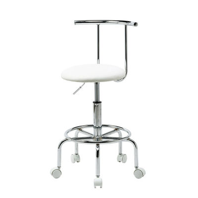 サンワサプライ カウンターチェア ホワイト SNC-RD8W 1脚  足置き用リング・背もたれ付き キャスター・アジャスター両方付き（直送品）