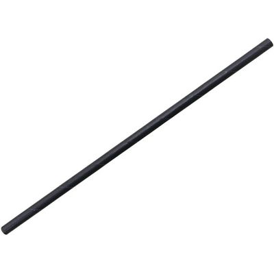 パックスタイル PS紙ストロー 6φ×210mm 黒(袋入) 00603941 1セット(100本)（直送品）