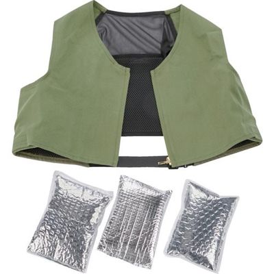 トラスコ中山 TRUSCO アイシングベスト 前面コットンタイプ 保冷剤3個セット WICEV-SET 1セット(1着) 356-9502（直送品）