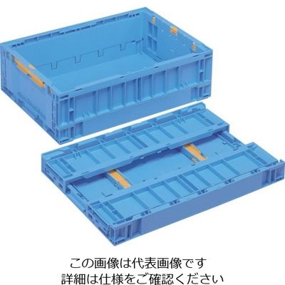 三菱ケミカル ヒシ 折りたたみコンテナ 青 NKD-3 B 1セット(500個) 106-0488（直送品）