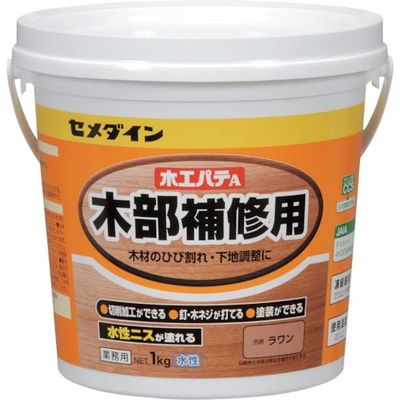 セメダイン 木部補修用 木工パテA 1kg ラワン HC-156 1缶（直送品）