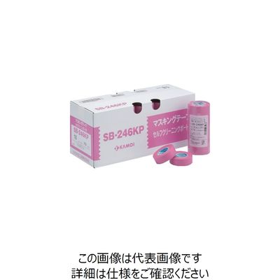 カモ井 シーリングテープセルフクリーニング用SB246KP幅12mm×長さ18mピンク SB246KPJAN-12 1パック(10巻)（直送品）
