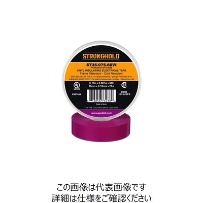 ストロングホールド StrongHoldビニールテープ 耐熱・耐寒・難燃 プロ仕様グレード 紫 幅19.1mm 長さ20m ST35ー075（直送品）