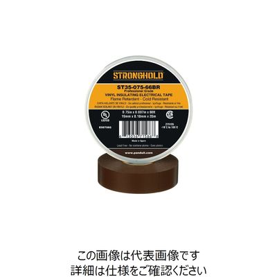 ストロングホールド StrongHoldビニールテープ 耐熱・耐寒・難燃 プロ仕様グレード 茶 幅19.1mm 長さ20m ST35ー075（直送品）