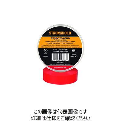 ストロングホールド StrongHoldビニールテープ 耐熱・耐寒・難燃 プロ仕様グレード 赤 幅19.1mm 長さ20m ST35ー075（直送品）