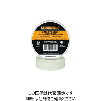 ストロングホールド StrongHoldビニールテープ 耐熱・耐寒・難燃 プロ仕様グレード 白 幅19.1mm 長さ20m ST35ー075（直送品）