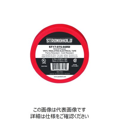 ストロングホールド StrongHoldビニールテープ 一般用途用 赤 幅19.1mm 長さ20m ST17ー075ー66RD 1巻（直送品）