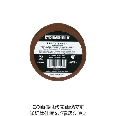 ストロングホールド StrongHoldビニールテープ 一般用途用 茶 幅19.1mm 長さ20m ST17ー075ー66BR 1巻（直送品）