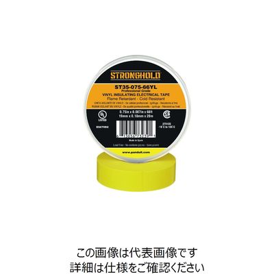 ストロングホールド StrongHoldビニールテープ 耐熱・耐寒・難燃 プロ仕様グレード 黄 幅19.1mm 長さ20m ST35ー075（直送品）