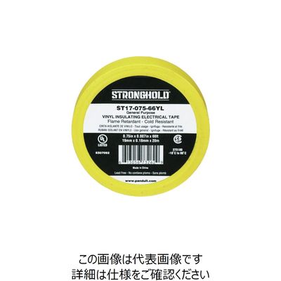 ストロングホールド StrongHoldビニールテープ 一般用途用 黄 幅19.1mm 長さ20m ST17ー075ー66YL 1巻（直送品）