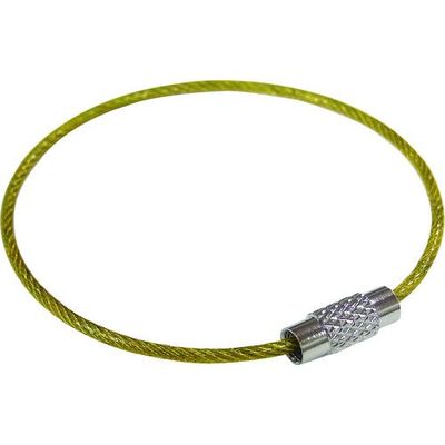 ニッサチェイン ビニコートキーワイヤー 黄 160mm 1PK=1個入り P-1751 1個 224-0555（直送品）