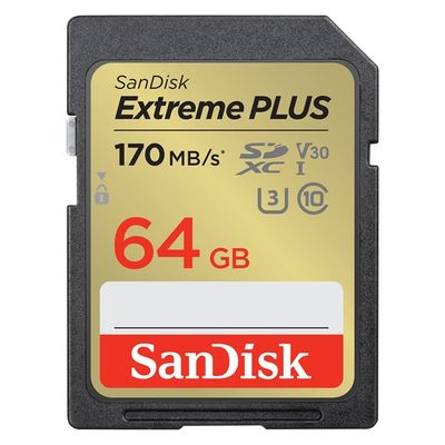 サンディスク エクストリーム プラス SDXC UHSーI カード 64GB SDSDXWH-064G-JNJIP 1個（直送品）
