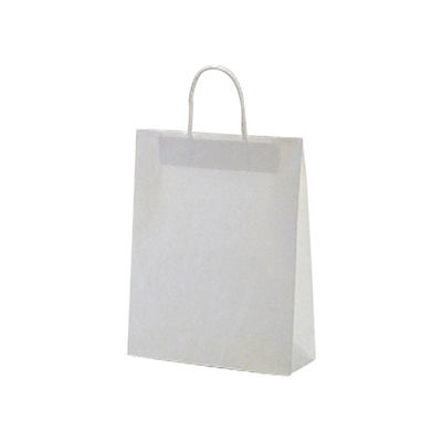 福助工業 紙袋 紙手提袋 ラッピーバッグNo.2 晒無地 200枚(50×4) 00084205 1ケース(200枚入(50枚×4袋))（直送品）