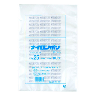 ナイロンポリ Fタイプ No.25 (20-30) 2000枚(100×20) 00204677（直送品）