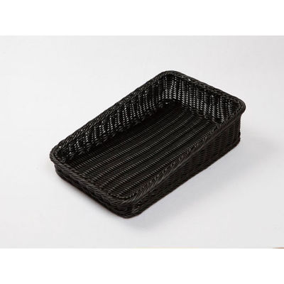 樹脂バスケット BB-K4025-BKベーカリーバスケット 斜め25型 ブラック 5枚(1×5) 010K25BK 1ケース(5本入)（直送品）