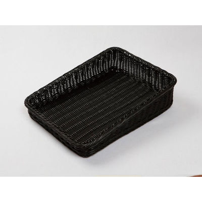 樹脂バスケット BB-K4030-BKベーカリーバスケット 斜め30型 ブラック 5枚(1×5) 010K30BK 1ケース(5本入)（直送品）