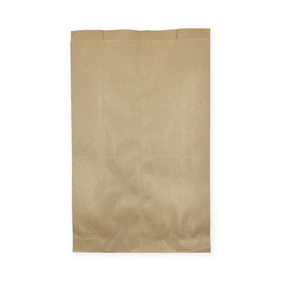 惣菜袋 ニュー耐油耐水紙袋 ガゼット袋 未晒G-大 2000枚(500×4) 0201421 1ケース(2000枚入(500枚×4袋))（直送品）