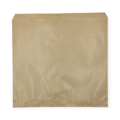 福助工業 惣菜袋 ニュー耐油耐水紙袋 平袋 未晒F-大 3000枚(500×6) 0201464 1ケース(3000枚入(500枚×6袋))（直送品）