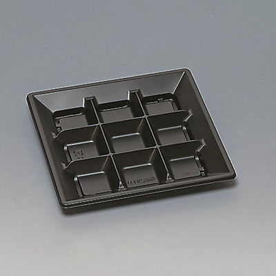 福助工業 惣菜容器 福皿 21H-9黒 本体 400枚(50×8) 0583881 1ケース(400枚入(50枚×8袋))（直送品）