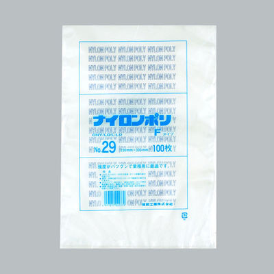 ナイロンポリ Fタイプ No.29(23-33) 1200枚(100×12) 0707481 1ケース(1200枚入(100枚×12袋))（直送品）
