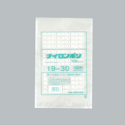 福助工業 ナイロンポリ VSタイプ 19-30 1600枚(100×16) 0708348 1ケース(1600枚入(100枚×16袋))（直送品）