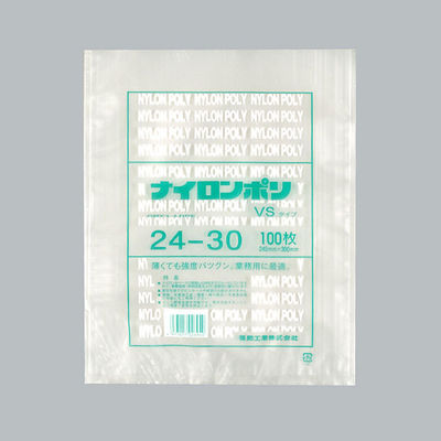 福助工業 ナイロンポリ VSタイプ 24-30 1600枚(100×16) 0708607 1ケース(1600枚入(100枚×16袋))（直送品）
