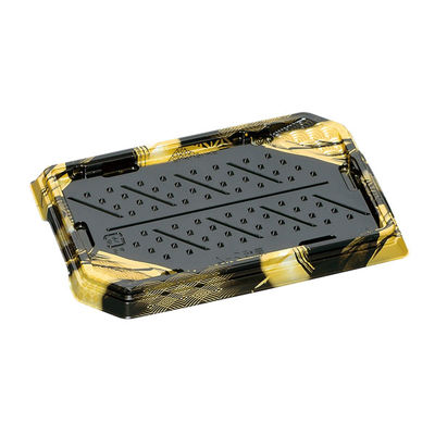 福助工業 寿司容器　華板2-4H 本体 錦紗　600枚(50×12) 0730904（直送品）