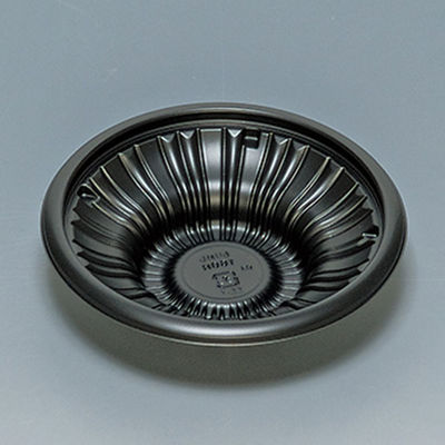 福助工業 どんぶり容器 盛飯160H 本体 黒 900枚(50×18) 0747033 1ケース(900枚入(50枚×18袋))（直送品）