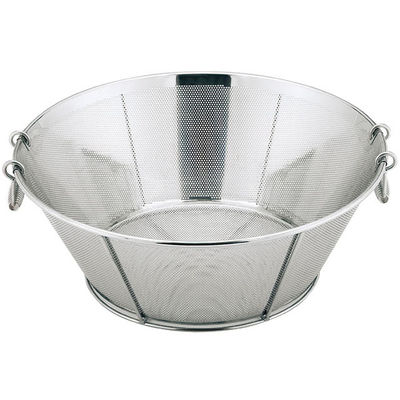 トーダイ 中華・蒸し器・揚げ物用品 UK 揚げザル・平底(補強付)45cm 【2.2φ】 1個 09907275（直送品）