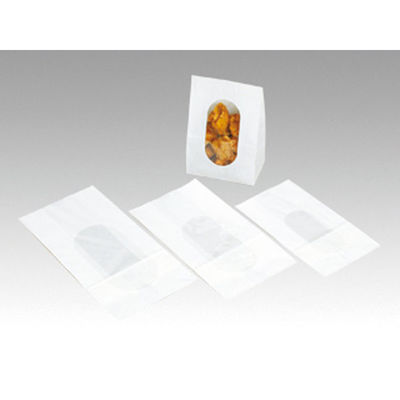 福助工業 惣菜袋 ルックバック No.8 白無地 1000枚(100×10) 211214 1ケース(1000枚入(100枚×10袋))（直送品）