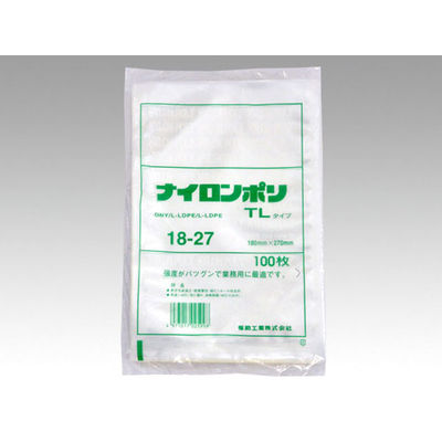 福助工業 真空袋 ナイロンポリ TLタイプ 18-27 1800枚(100×18) 399872 1ケース(1800枚入(10（直送品）