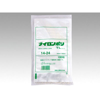 福助工業 真空袋 ナイロンポリ TLタイプ 14-24 2400枚(100×24) 399870 1ケース(2400枚入(10（直送品）