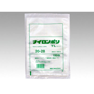 福助工業 真空袋 ナイロンポリ TLタイプ 20-28 1600枚(100×16) 405780 1ケース(1600枚入(10（直送品）