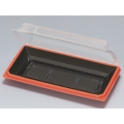 福助工業 フードパック スクエア 30 黒淵朱 600枚(50枚×12) 521094 1ケース(600枚入(50枚×12袋))（直送品）