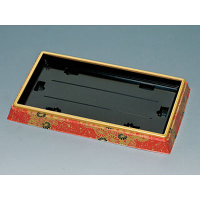 福助工業 寿司容器 新角桶 310H 流華赤 160枚(10×16) 534188 1ケース(160枚入(10枚×16袋))（直送品）