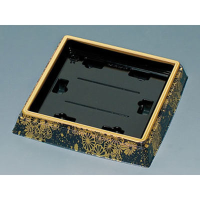 福助工業 寿司容器 新角桶 9H 流華藍 300枚(10×30) 534439 1ケース(300枚入(10枚×30袋))（直送品）