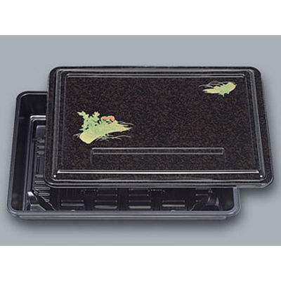 福助工業 仕出弁当 優膳 YN-380 萩 共蓋付 60枚(20×3) 545880 1ケース(60枚入(20枚×3袋))（直送品）