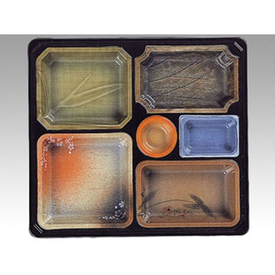 福助工業 仕出弁当 優膳 YN-550H うつわ 本体 200枚(20×10) 546194 1ケース(200枚入(20枚×10袋))（直送品）