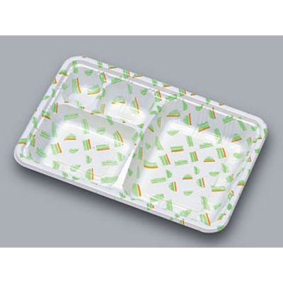 福助工業 弁当容器 LC新 LC-608若葉 透明蓋付 800枚(50×16) 575658 1ケース(800枚入(50枚×16袋))（直送品）