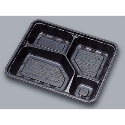 福助工業 弁当容器　LC新 LC-614黒　600枚(50×12) 576247（直送品）