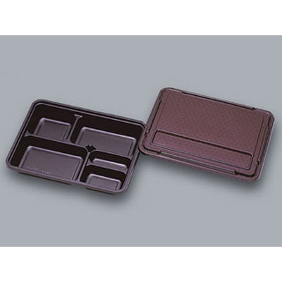 福助工業 仕出弁当 KP新 KP-130 弥生 共蓋付 300枚(50×6) 578207 1ケース(300枚入(50枚×6袋))（直送品）