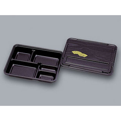 福助工業 仕出弁当 KP新 KP-130 源平 共蓋付 300枚(50×6) 578452 1ケース(300枚入(50枚×6袋))（直送品）