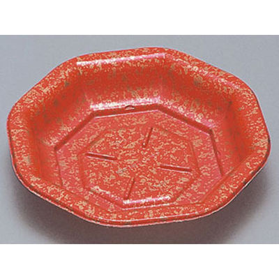 福助工業 弁当容器 フルレンジTR-93Hみかげ赤 600枚(50×12) 590967 1ケース(600枚入(50枚×12袋))（直送品）