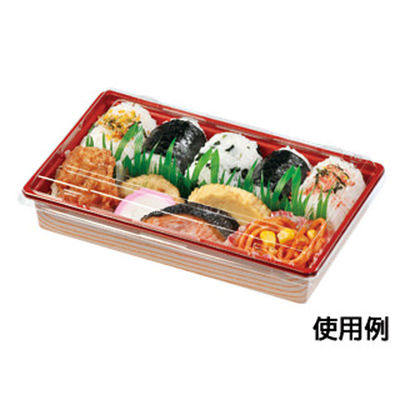 福助工業 寿司容器 富久折 D-15 木目 800枚(50×16) 593923 1ケース(800枚入(50枚×16袋))（直送品）