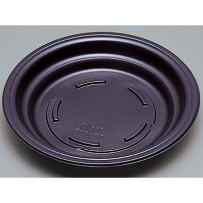 福助工業 惣菜容器 フルレンジTR-110H黒 600枚(50×12) 594423 1ケース(600枚入(50枚×12袋))（直送品）