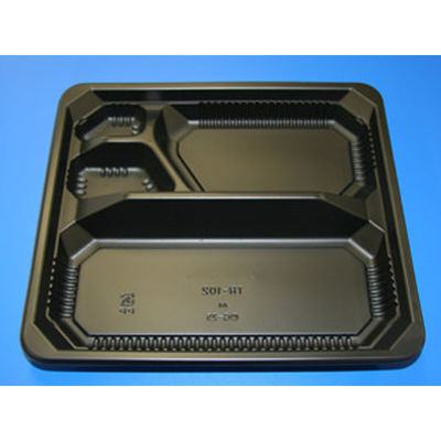福助工業 弁当容器 フルレンジTR-102H 黒 本体 400枚(50×8) 594938 1ケース(400枚入(50枚×8袋))（直送品）