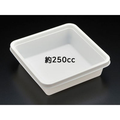 スミ 惣菜容器 SPレンジK角111 白 1200枚(100×12) 8S11111 1ケース(1200枚入(100枚×12袋))（直送品）