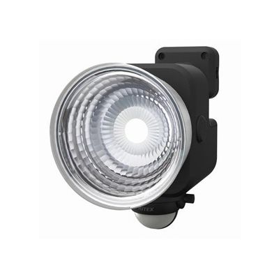 ムサシ フリーアーム式LEDセンサーライト 防雨型 乾電池式タイプ 天井取付可 3.5W×1灯 300lm 白熱球50W相当 CBA-130（直送品）  - アスクル